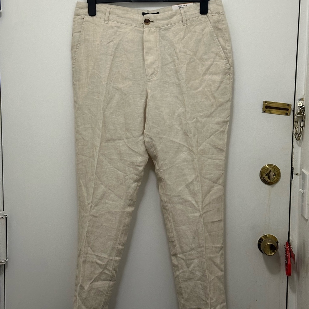 Club Room Light Beige Linen Pant